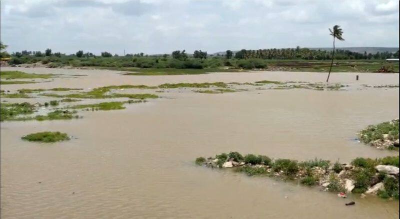 Back Water Creates Falls and Attracts Tourists In Bagalkot