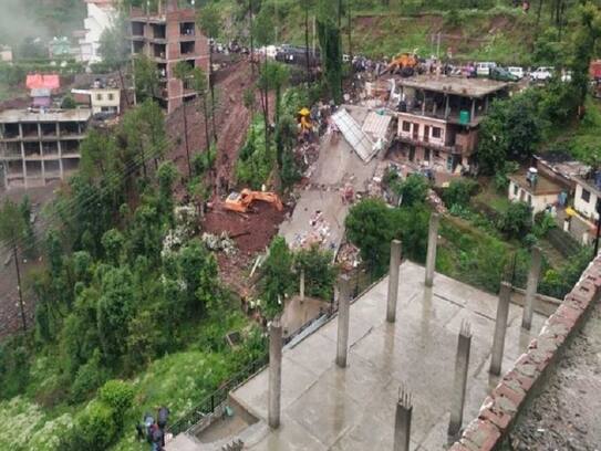 Building collapsed due to heavy rain in solan district in himachal Pradesh, two dies