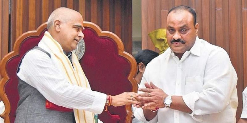 tdp leader atchennaidu fire  on assembly speaker tammineni sitharam