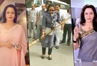 Hema Malini clears the air with broom, sees new endorsement deal on horizon?