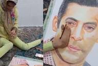 Salman Khan shares video on Instagram of specially-abled fan drawing his portrait using legs