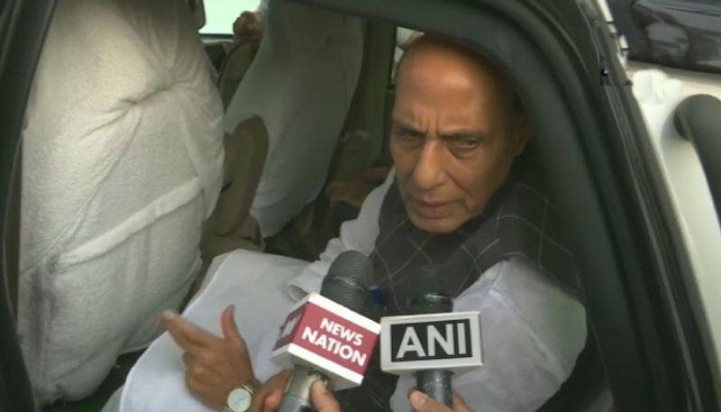 pakistan and terrorist groups plan to attack on indian defence- rajnath start to ladakh