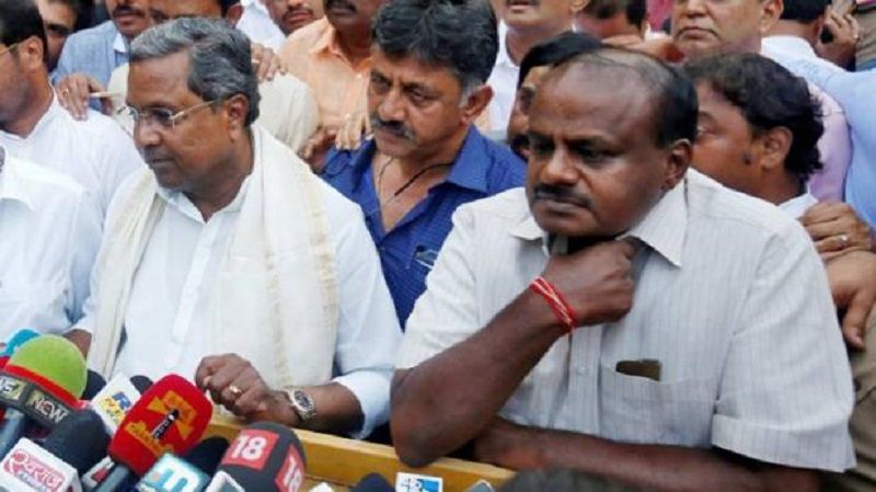 HD Kumaraswamy Support KS Eshwarappa on Saffron Flag Remark slams Congress over Politics ckm