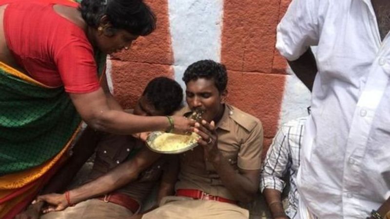 2 police felt dizziness in athivaradar temple