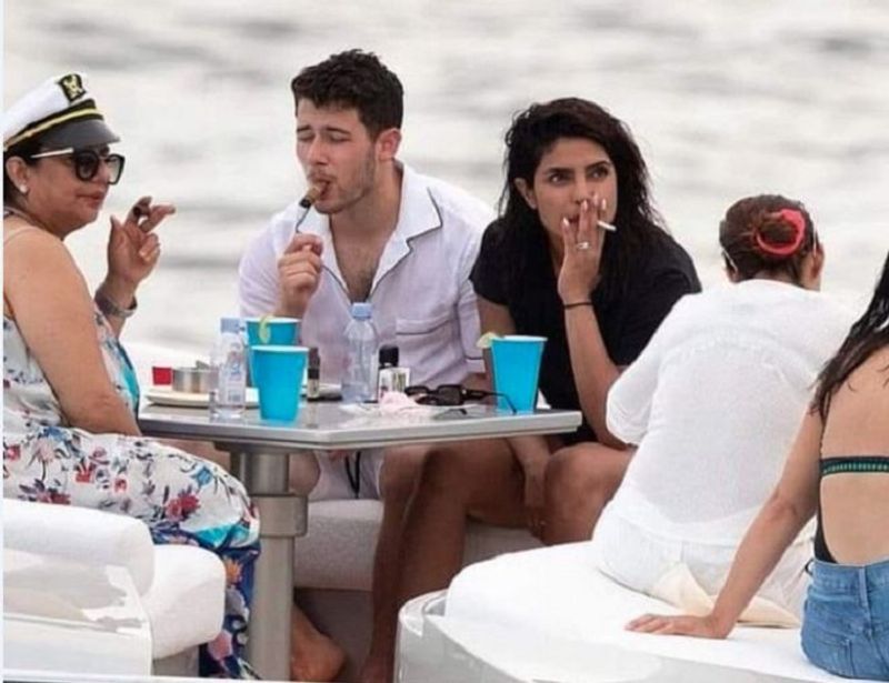 Priyanka Chopra gets massively trolled after photo with smoking on yatch