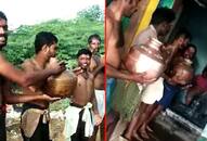 Karnataka: At a time of drought, residents pour 550 buckets of water on idol to pray for rain