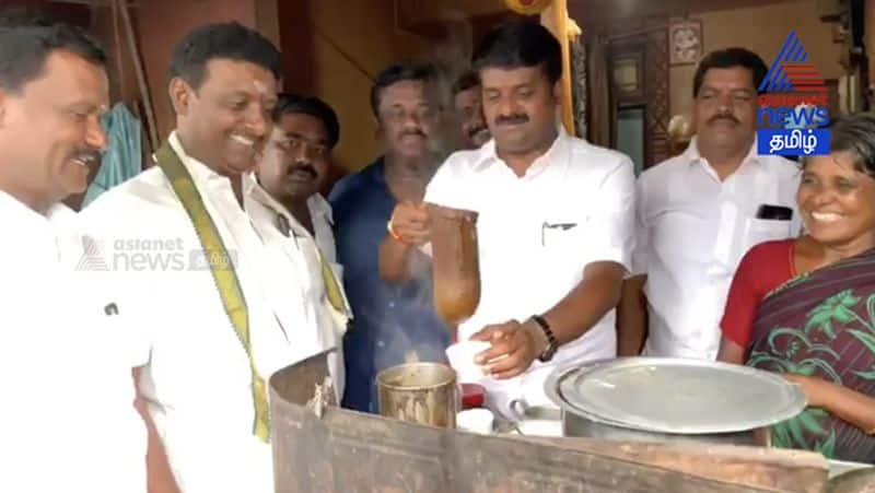 Minister Vijayabaskar Make tea Campaign Video..