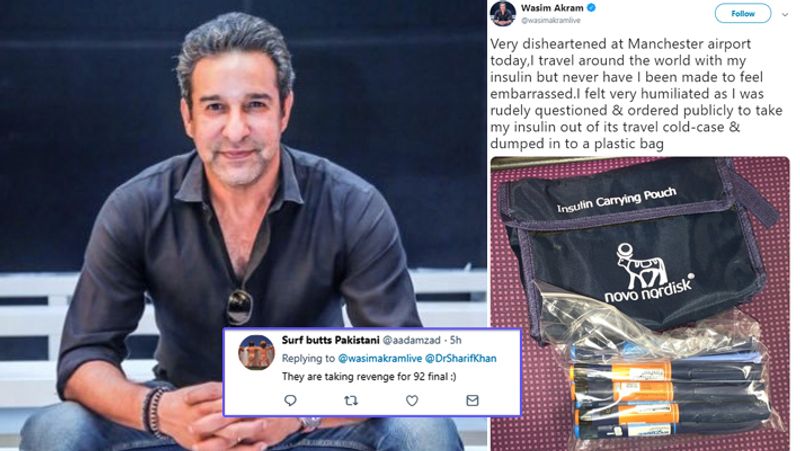 Pakistan Former Cricketer Wasim Akram embarrassed humiliated at Manchester airport