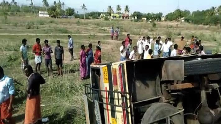 school van accident...20 people injured