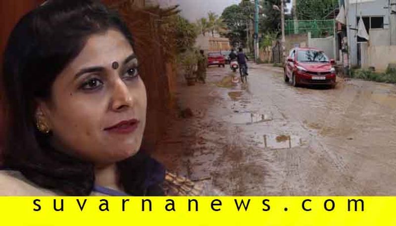 Priya Sudeep tweets  urging  BBMP to save Bellandur And Bengaluru roads