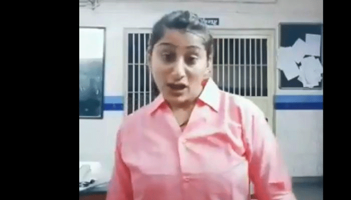 Watch: Cop suspended after video of her dancing in police station goes vira