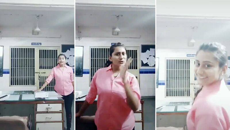 One Tik Tok Video Lady Police Trend in Social Media..