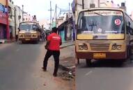 Tamil Nadu: Bus brakes fail in Dindigul Zomato delivery guy bystanders avert major accident