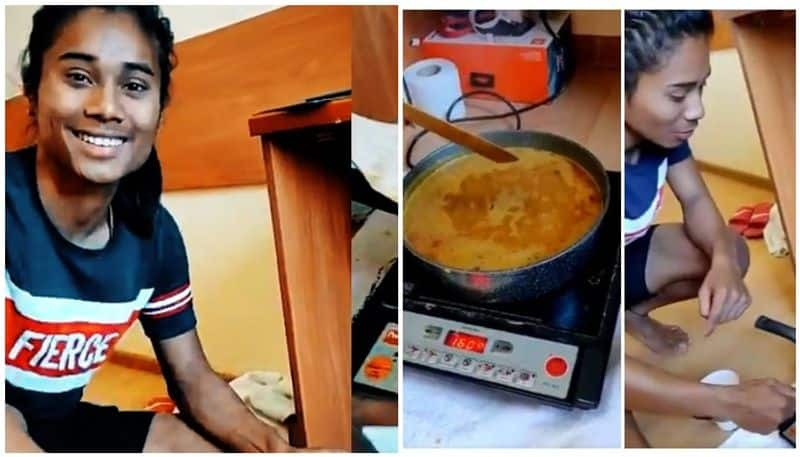 hima das cooking photos viral on social media