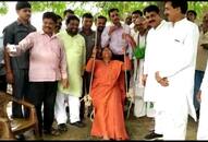 central minister sadhvi niranjan jyoti reached fatehpur uttar pradesh