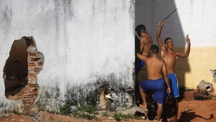 Brazil prison riot... 57 dead... 16 decapitated