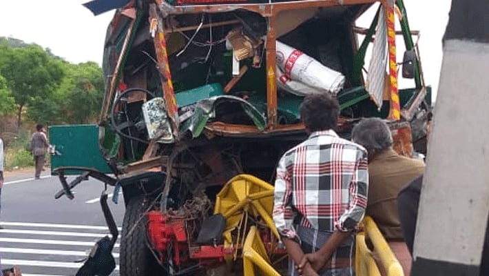 Freight vehicle accident...2 people kills