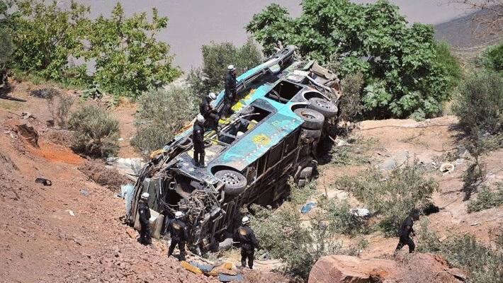 Peru bus accident...19 dead