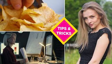 Tips and Tricks: Get shiny, knot-free hair; use chips to start fire and solution for error-free writing