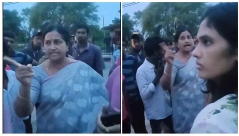 MLA's wife  threatening traffic police: video