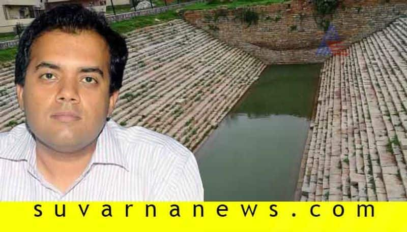 kolar lake cleaned by dc is filled with rain water