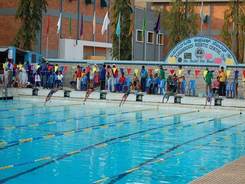 Basvanagudi center create new record in Senior swimming championship Bengaluru