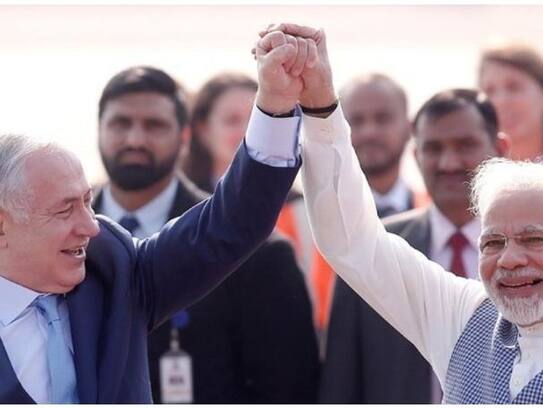 India will stand by Israel - Prime Minister Narendra Modi on the phone with Netanyahu..ISR
