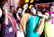 Article 370 scrapped: Women and children celebrate in Greater Noida