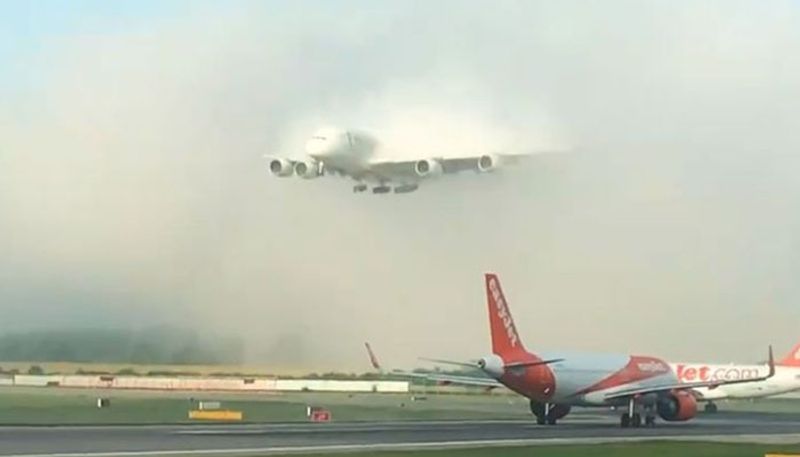 Emirates A380 landing through clouds goes viral