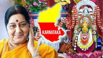 Sushma Swaraj impressed Karnataka with her knowledge of Kannada and love for Varamahalakshmi festival