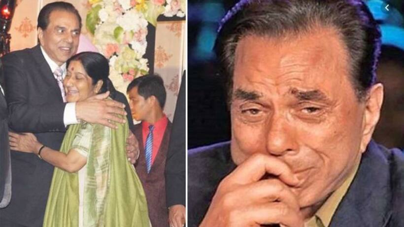 सुषमा स्वराज के निधन पर इमोशनल हुए धर्मेन्द्र, बोले  'अनाड़ी कह कर सीने से लगा लेती थीं'