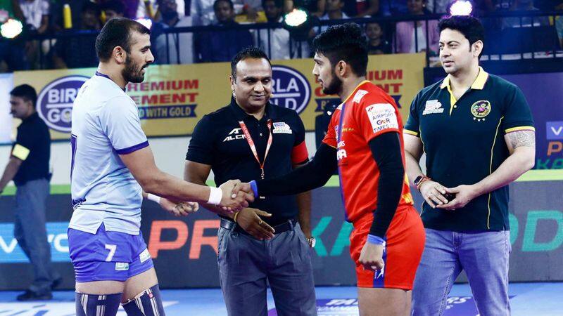 Pro kabaddi 2019 UP Yoddha vs Tamil Thalaivas match tied