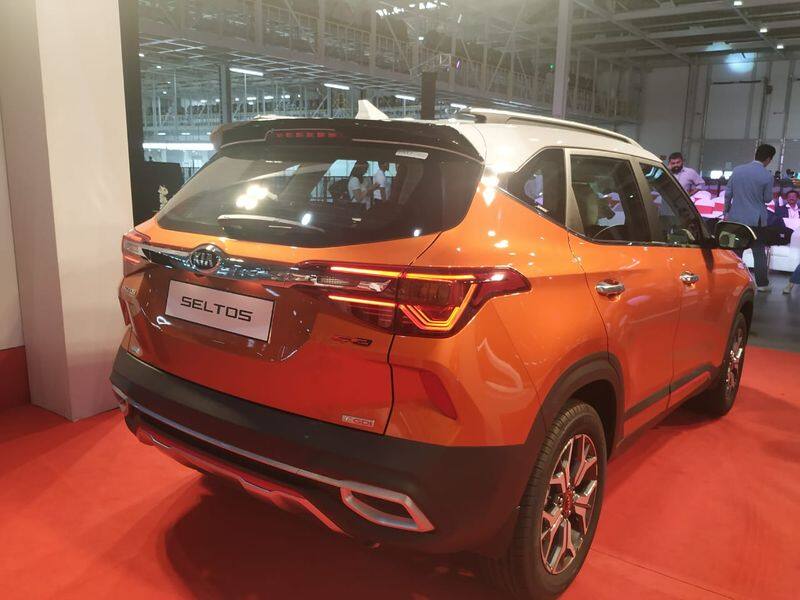 First kia seltos suv car rolls out from Anantapur manufacturing unit