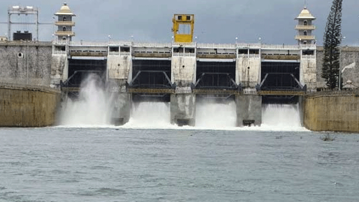 1 lakh cubic feet of water opening... karnataka to cauvery river