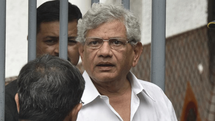 Sitaram Yechury on respiratory support CPIM leader condition critical san