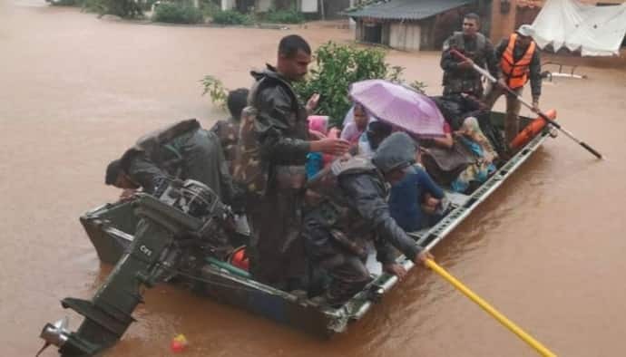 প্রবল বৃষ্টির জের, একাধিক রাজ্যে বন্যা পরিস্থিতি, উদ্ধারকাজে নামল সেনাবাহিনী