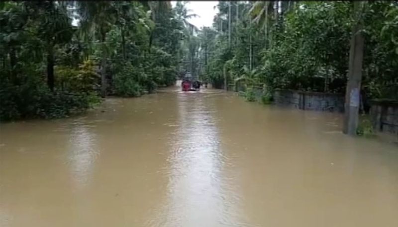 Thyagarthi Village submerged as Heavy Rain lashes in Shivamogga