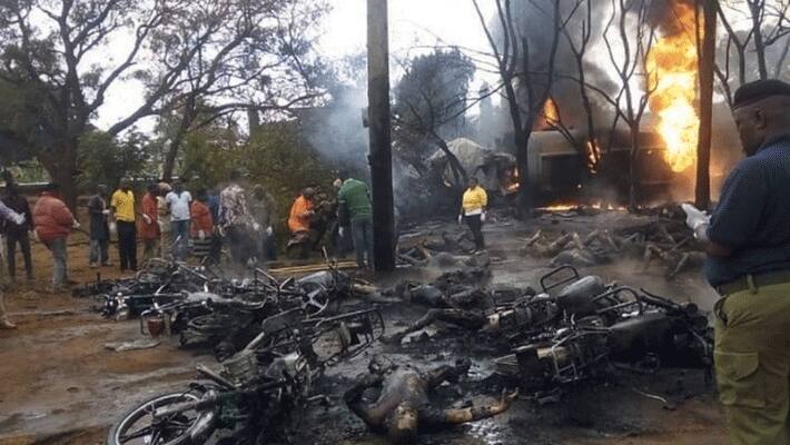 Tanzania fuel tanker explosion... 57 people killing