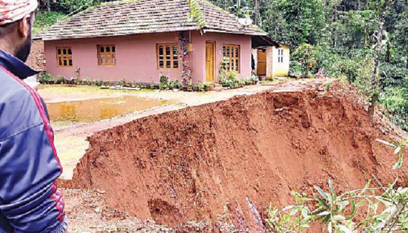 Karnataka Floods landslide in Thirthahalli Agricultural Land destroyed