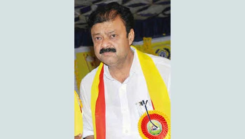 KR Pet bjp candidate kc narayan gowda faces difficult to read kannada