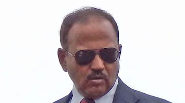 Ariel view of ajit doval on kashmir valley on the occasion of eid