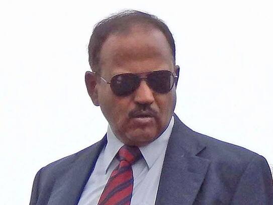 Ariel view of ajit doval on kashmir valley on the occasion of eid