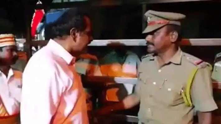 athi varadar temple... Collector threatens inspector