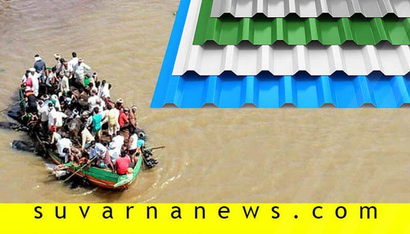 Hombuja Jain Math donates 1000 roofing sheets for flood victims