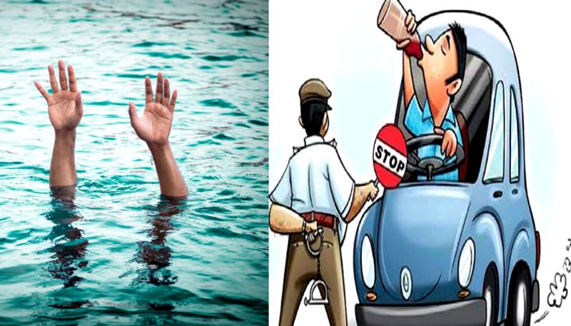 Man saved from drowning by police and held for drink driving an hour later by same police at Mumbai