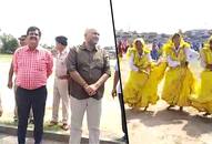 Independence Day rehearsal: Students forced to practice on thorny ground without water