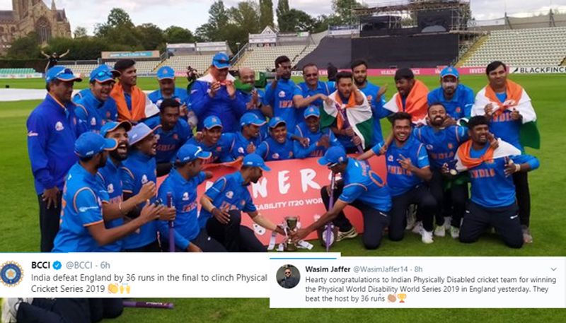 Team India defeat England in final to claim inaugural T20 Physical Disability World Cricket Series