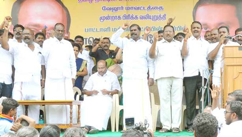 ramadoss proved split vellore 3 district