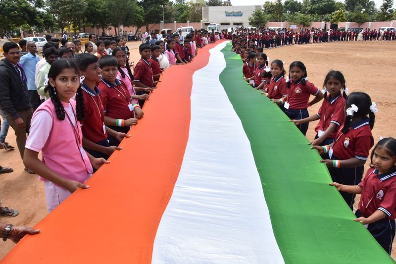 ABVP Held CAA Pro Parade in Haveri