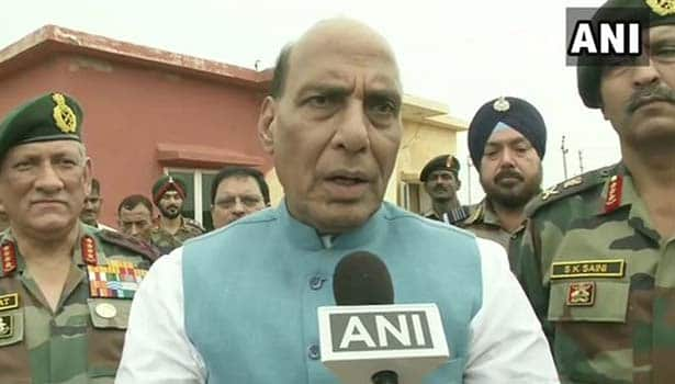 pakistan will destroying  it self defence minister rajnath singh